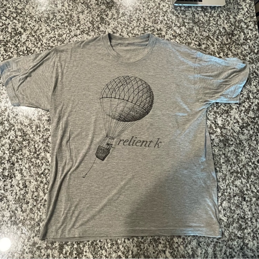 Relient K Hot Air Balloon Gray Graphic T-Shirt